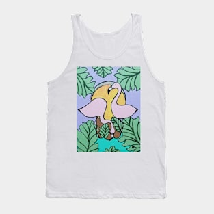 Pink Flamingo Hamsa by Harriette Knight Tank Top